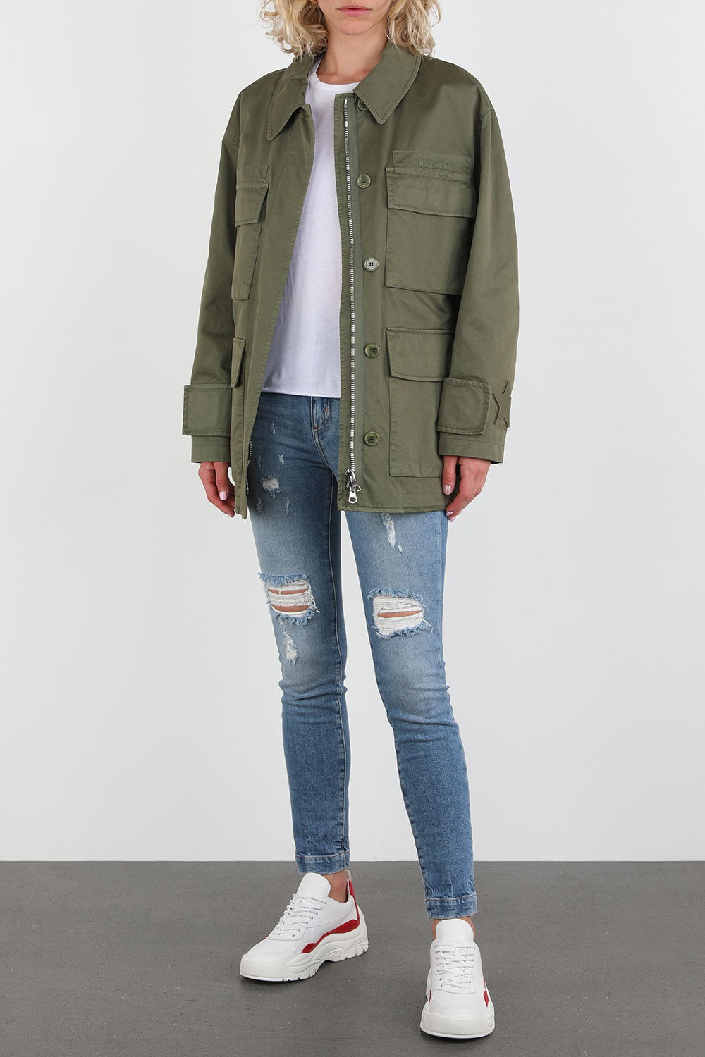 Military Logo Jacket in Green